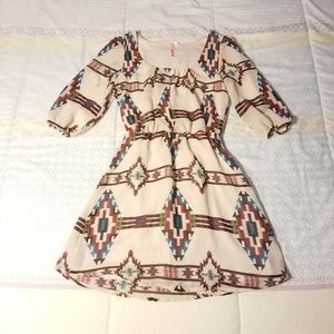 Aztec Print Dress XS